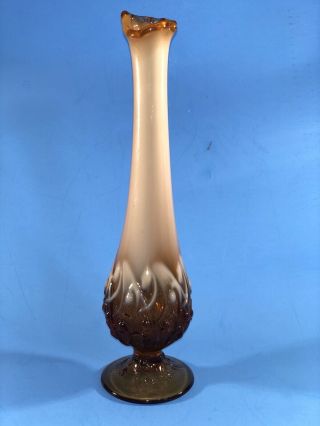 Fenton Cameo Opalescent Lily Of The Valley Bud Vase