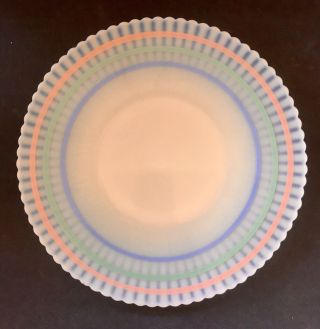 Vintage Macbeth Evans Cremax Petalware Dinner Plate 10.  5” Pastel