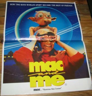 Mac And Me 1988 Promotional Movie Poster Mysterious Alien Creature