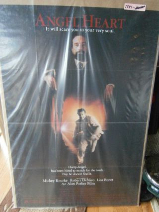 Authentic Movie Poster 1987 Angel Heart Mickey Rourke Robert Deniro Lisa Bonet