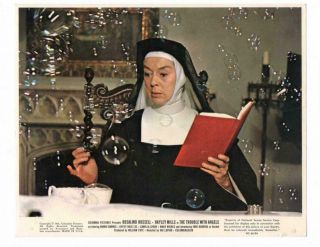 The Trouble With Angels,  Rosalind Russell Nun Movie Still Color Lobby Card