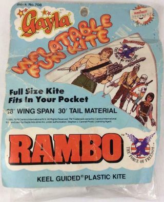 Rambo Inflatable Fun Kite By Gayla (38 " Wing Span / 30 
