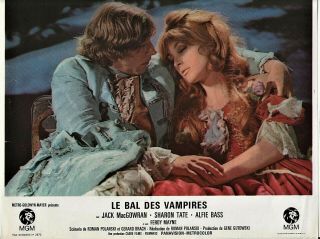 The Fearless Vampire Killers Orig 1968 French Mgm Lobby Card Sharon Tate & Roman