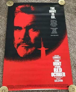 1990 The Hunt For Red October Movie Poster,  Rolled,  Ss,  27x40