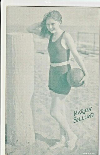Marion Shilling - Hollywood Movie Starlet Pin - Up 1930s Arcade/exhibit Card/rare