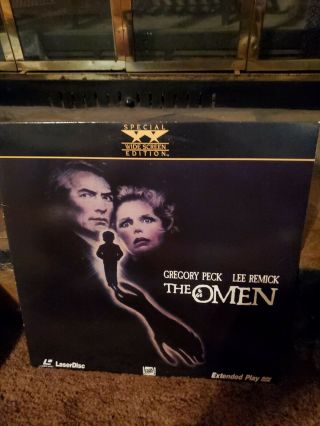 The Omen Widescreen Edition Laserdisc Ld - Gregory Peck Damien Vintage 1976