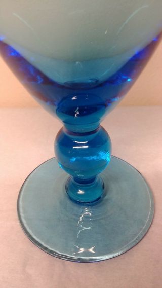 Empoli Glass Apothecary jar Blue 3