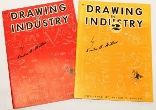 Vintage Art Book Drawing In Industry 1 & 2 By Emile B.  Willis 103 & 104