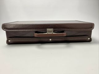 Vintage Service Mfg Co.  Usa 24 Cassette Tape Carrying Case Storage (brown)