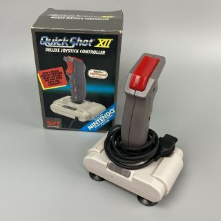 Nintendo Nes Quickshot Xii Deluxe Joystick Controller / Vintage