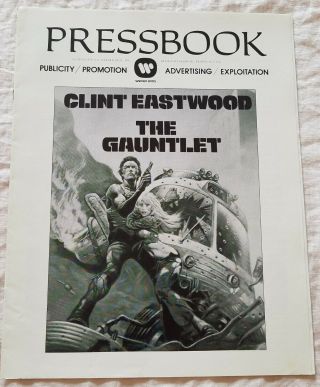 Movie Pressbook And Supplement,  Illustrated By Frank Frazetta The Gauntlet 1977