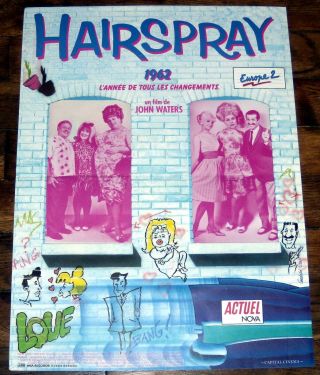 Hairspray John Waters Divine 1980s Kitsch Comedy Sonny Bono Small French Poster