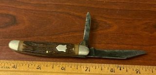 Vintage Camillus Pocket Knife York Usa 2 Blade