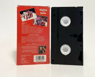 Barney,  Waiting For Santa Sing Along (VHS,  1992) Vintage Rare White Label OPP 2