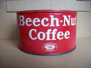 Vintage Beech - Nut Coffee Tin Can - Empty - No Lid - Regular Grind