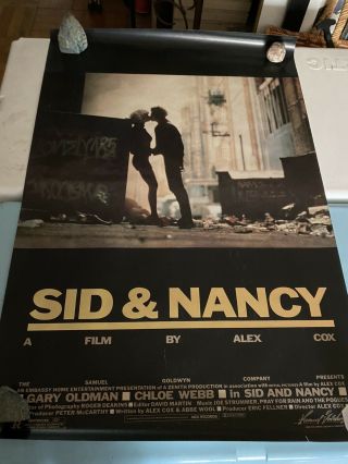 Sid And Nancy (1986) Movie Poster - Rolled - Gold Foil Embossed