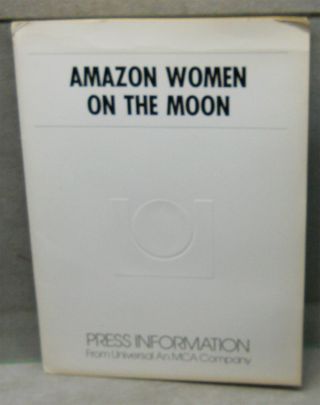 1987 Movie Press Kit Amazon Women On The Moon Carrie Fisher Michelle Pfeiffer.