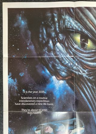 1986 Alien Horror - Star Crystal - World - Movie Poster 27 X 41 2