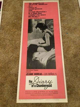 Diary Of A Chamber Maid Jeanne Moreau Sexual Obsession Thriller Insert 1965
