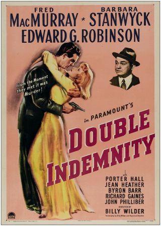 Double Indemnity Vintage Classic Movie Premium METAL Poster Art Print Gift 2