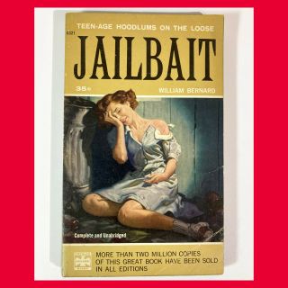 Jailbait Vtg Sleaze Adult Paperback Pb Book Gga Sexy Pulp 1959 Girlie Naughty