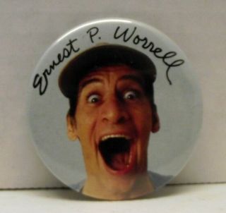 Vintage Ernest P.  Worrell Button Jim Varney Know What I Mean Vern ? Rare Originl