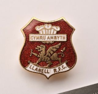 Vintage Llanelli Club Rugby Football Union Rfc Pin Badge Wales By Coffer
