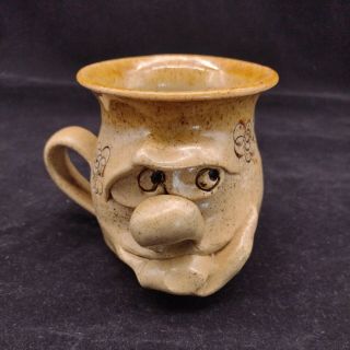 Vintage Pretty Ugly Pottery Wales Ugly Mug Cup Beaker Handmade Studio Pottery