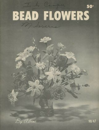 Vintage Bead Flowers By Aleene 12 Patterns Wire Beading 1965 Publication