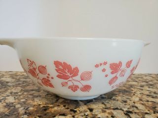 Vintage Pyrex Pink Gooseberry 2.  5 Qt Cinderella Mixing Bowl 443
