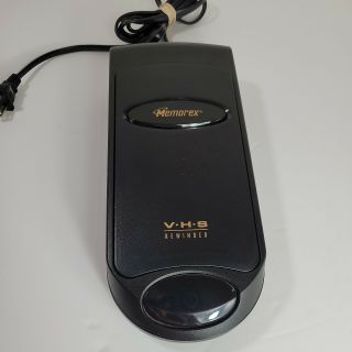 Memorex Vhs Video Cassette Tape Rewinder Black Mr110 Vintage Fully Functional
