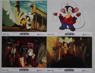 An American Tail Fievel Goes West British photo set 3