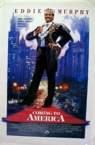 Movie Posters,  Coming To America,  Eddie Murphy,  Rolled 27 " X40 "