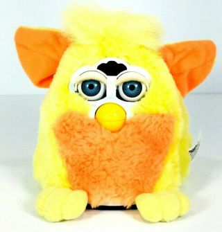 Vintage 1999 Furby Baby 70 - 940 Blue Eyes Yellow/orange Repair Or Parts