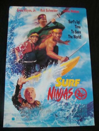 Surf Ninjas Movie Poster Leslie Nielsen Ernie Reyes Jr Video Promo