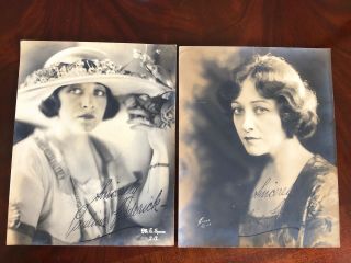Vintage 1920s Facsimile Signed Photographs Pauline Frederick Silent Star