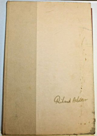 Watership Down Richard Adams 1st Edition 2nd Printing Vintage Hardcover 1972