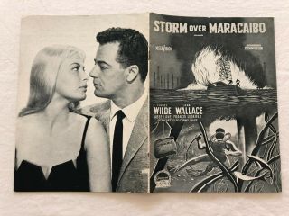 Maracaibo Cornel Wilde,  Jean Wallace,  Abbe Lane 1958 Danish Movie Program 2
