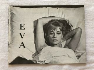 Eva Jeanne Moreau Stanley Baker Virna Lisi Vintage 1962 Danish Movie Program