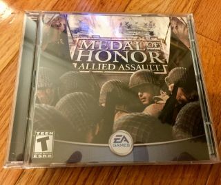 Vintage Pc Video Computer Game Case Medal Of Honor: Allied Assault 2002