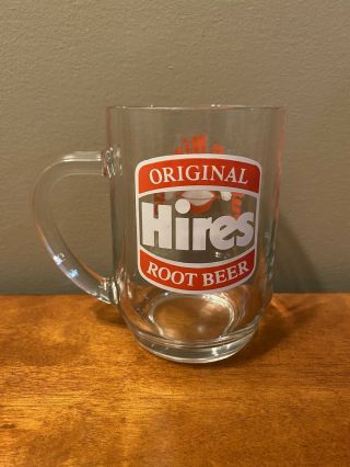 Vintage Hires Root Beer Glass Mug “put On A Hires Face”