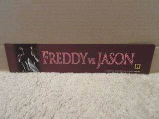 Freddy Vs.  Jason [2003] [double - Sided] Small [original] Movie Poster [mylar]