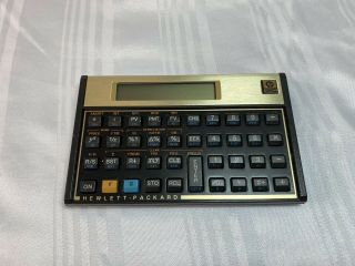 Vintage Hewlett Packard Hp 12c Financial Calculator - W/ Case