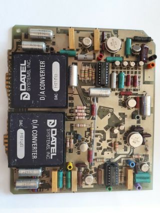 Vintage D/a Converters On Circuit Board Other Components Circa 1974