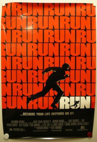 Run 1990 Patrick Dempsey,  Kelly Preston,  A.  C.  Peterson,  James Kidnie - One Sheet