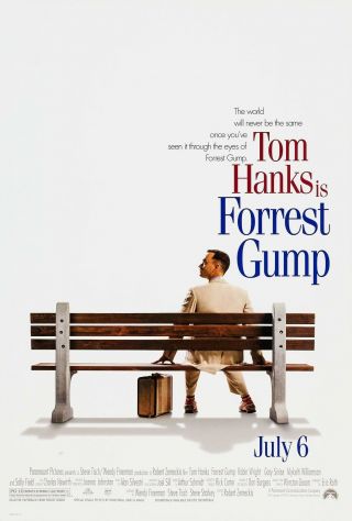 Forrest Gump (1994) Movie Poster - Rolled
