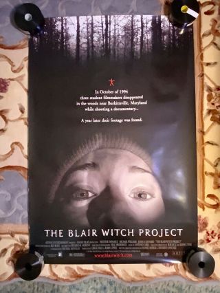 Blair Witch Project Movie Poster 1 One Sheet Double - Sided 27x40 1999
