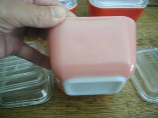 Vintage Pink Pyrex Refrigerator Dish 1 1/2 Cup Oven Ware With Lid 0501
