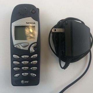 Vintage Nokia 5165 Cell Phone At&t Wireless Powers On And Functions