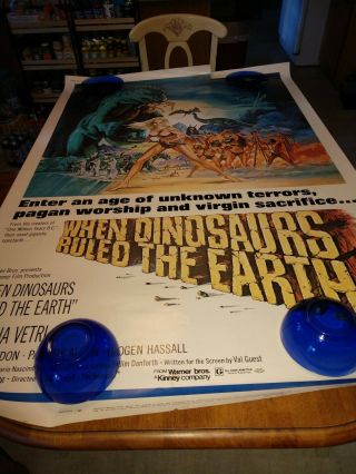 When Dinosaurs Ruled The Earth 1970 Hammer Film Movie Poster